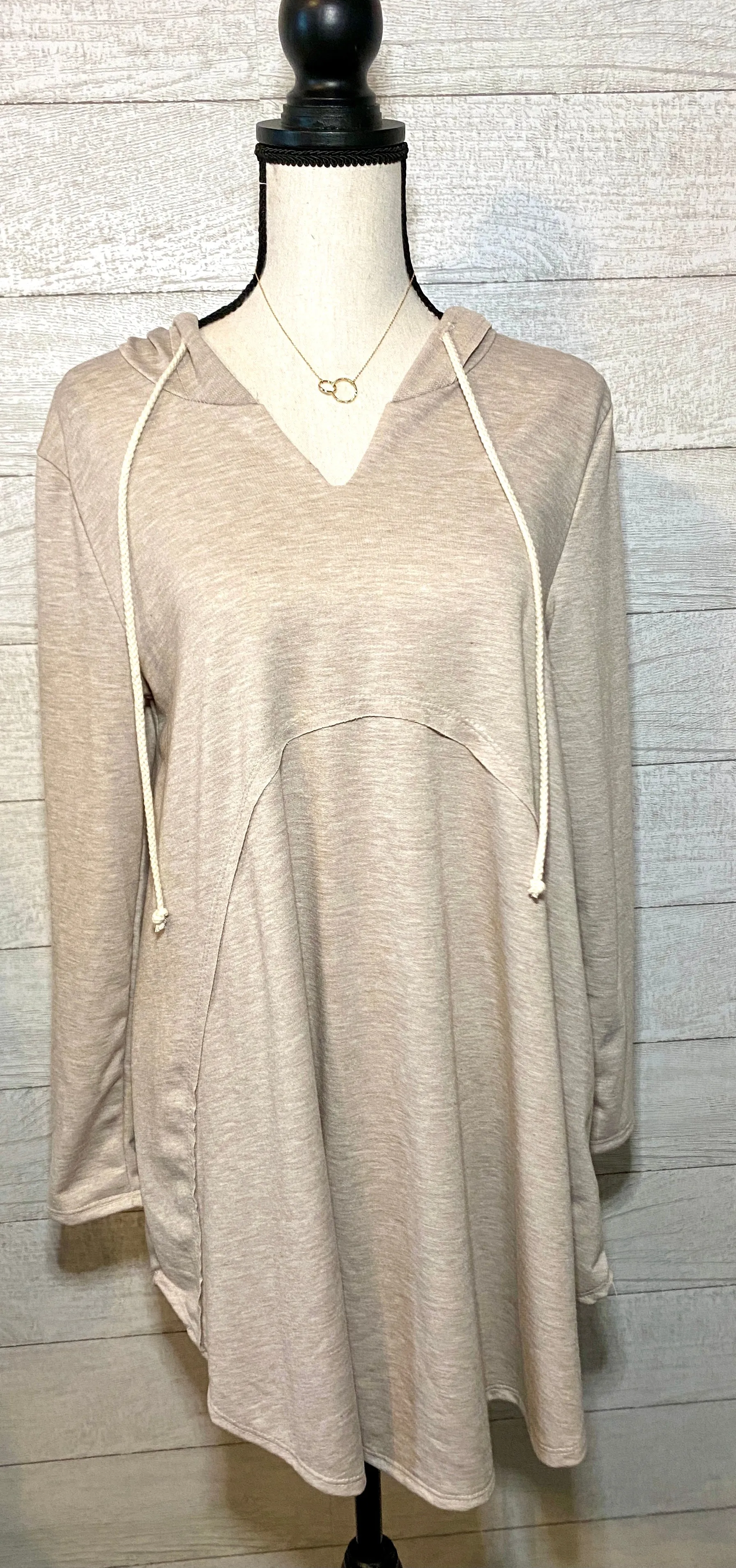 Cozy Up Hooded Tunic Sweatshirt