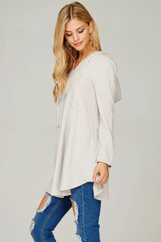 Cozy Up Hooded Tunic Sweatshirt