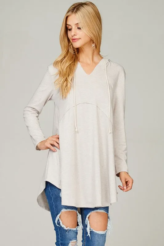 Cozy Up Hooded Tunic Sweatshirt