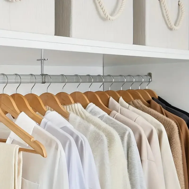 Deluxe Wooden Clothes Hanger 3Pc Natural N471041