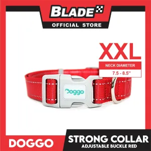 Doggo Strong Collar XXL Size (Red) Soft And Durable Collar for Your Dog