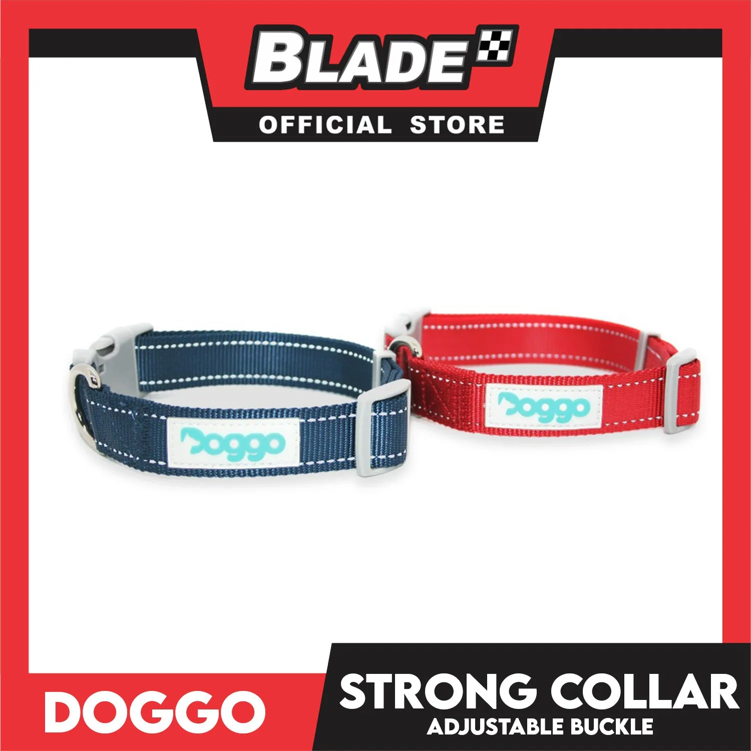 Doggo Strong Collar XXL Size (Red) Soft And Durable Collar for Your Dog