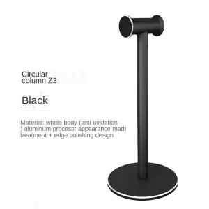 Durable Aluminum Alloy Metal/Abs Headphones Holder Stand Detachable Stable Bracket Silicone Pad for Wired Wireless Headsets