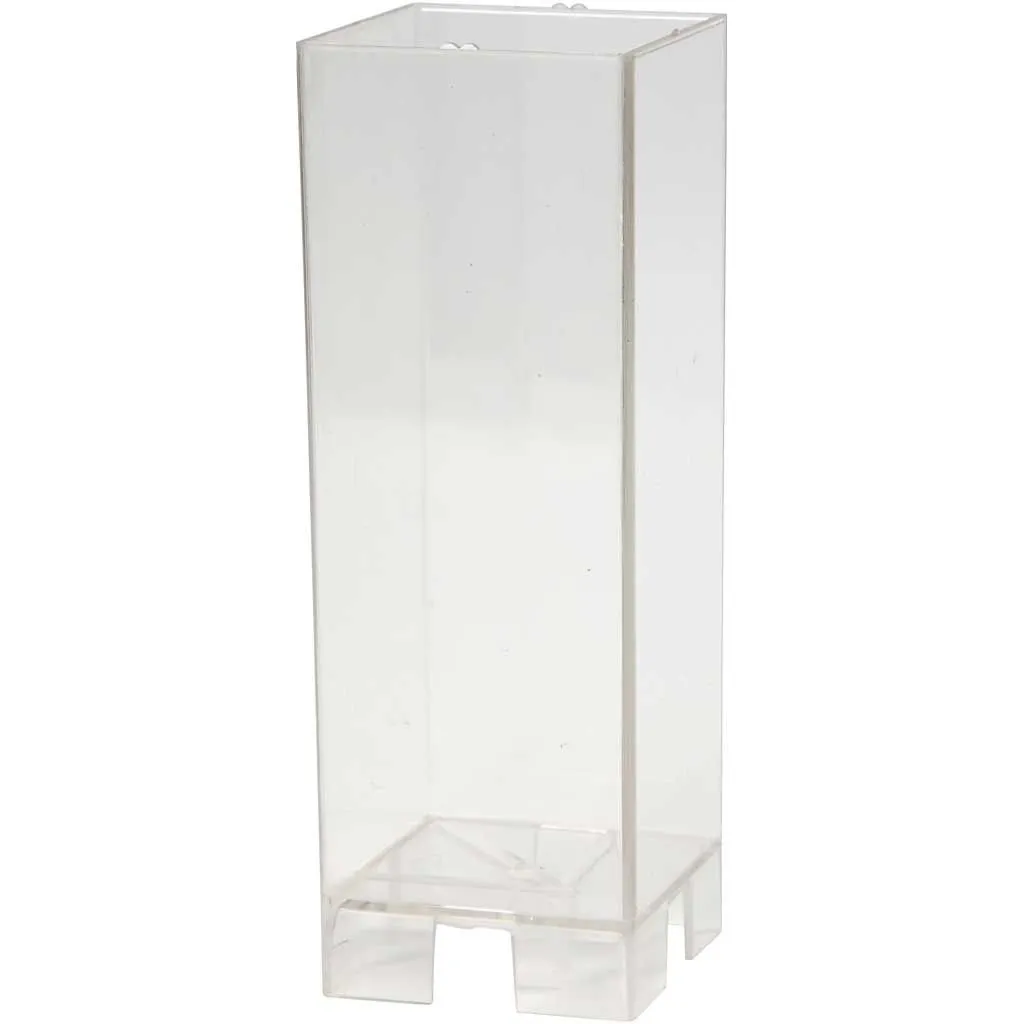 Durable Plastic Candle Mould Size 160 x 60mm Wick Size 18 - Square