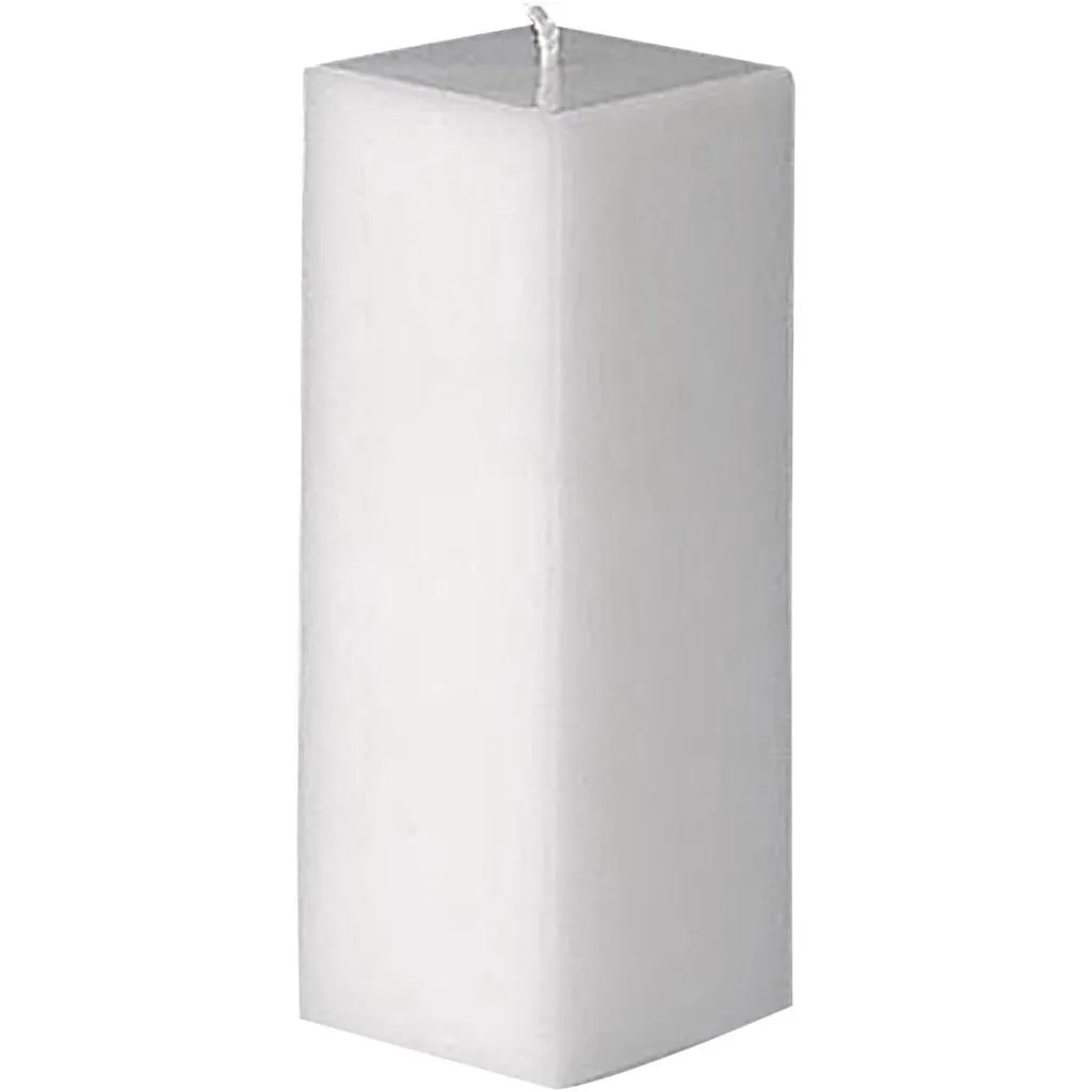 Durable Plastic Candle Mould Size 160 x 60mm Wick Size 18 - Square