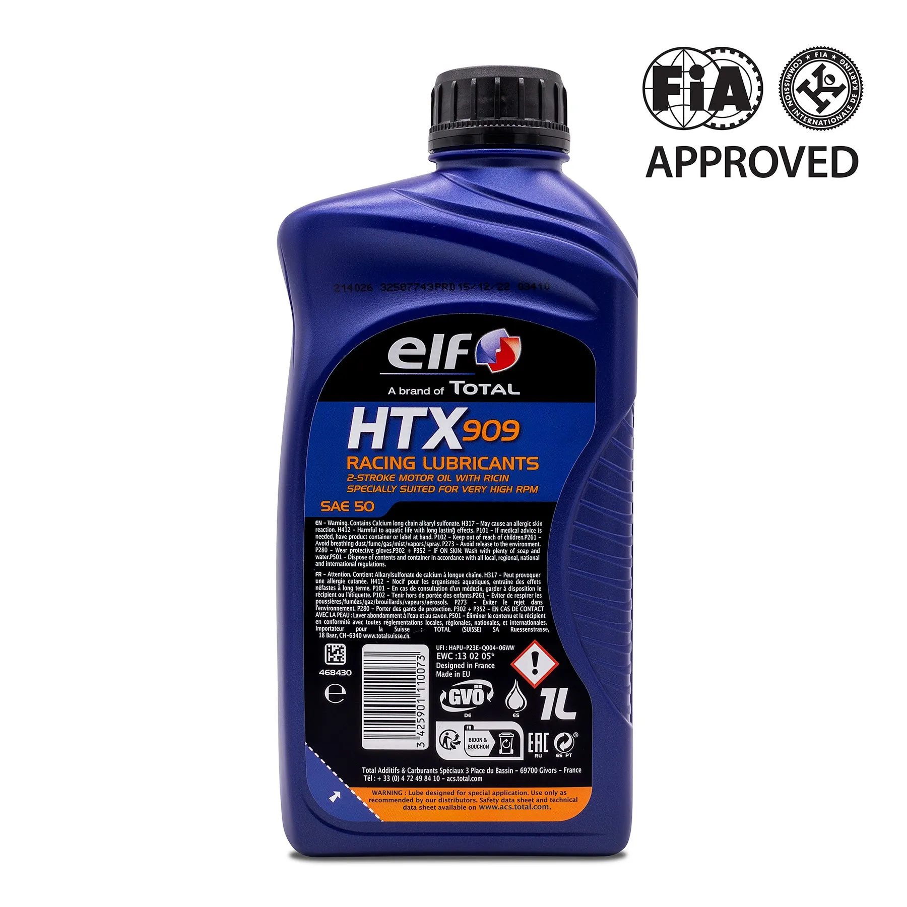 Elf HTX 909 Castor & Synthetic Oil - 1L