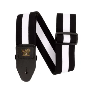 Ernie Ball Stretch Comfort Racer Guitar Strap, White
