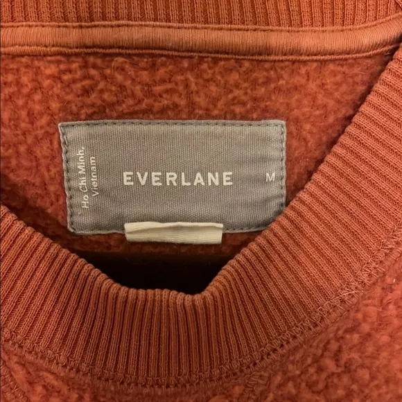 Everlane The Renew Fleece Raglan Sweatshirt - Coral