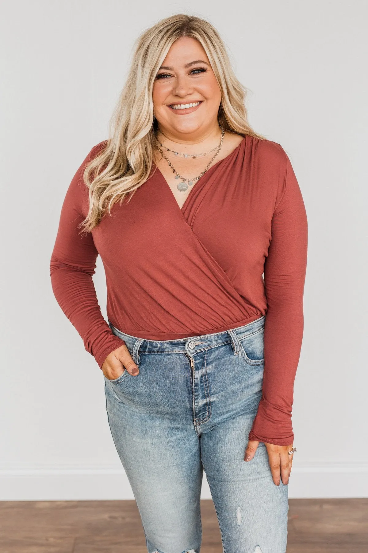 Everything Nice Bodysuit- Brick