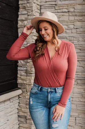 Everything Nice Bodysuit- Brick