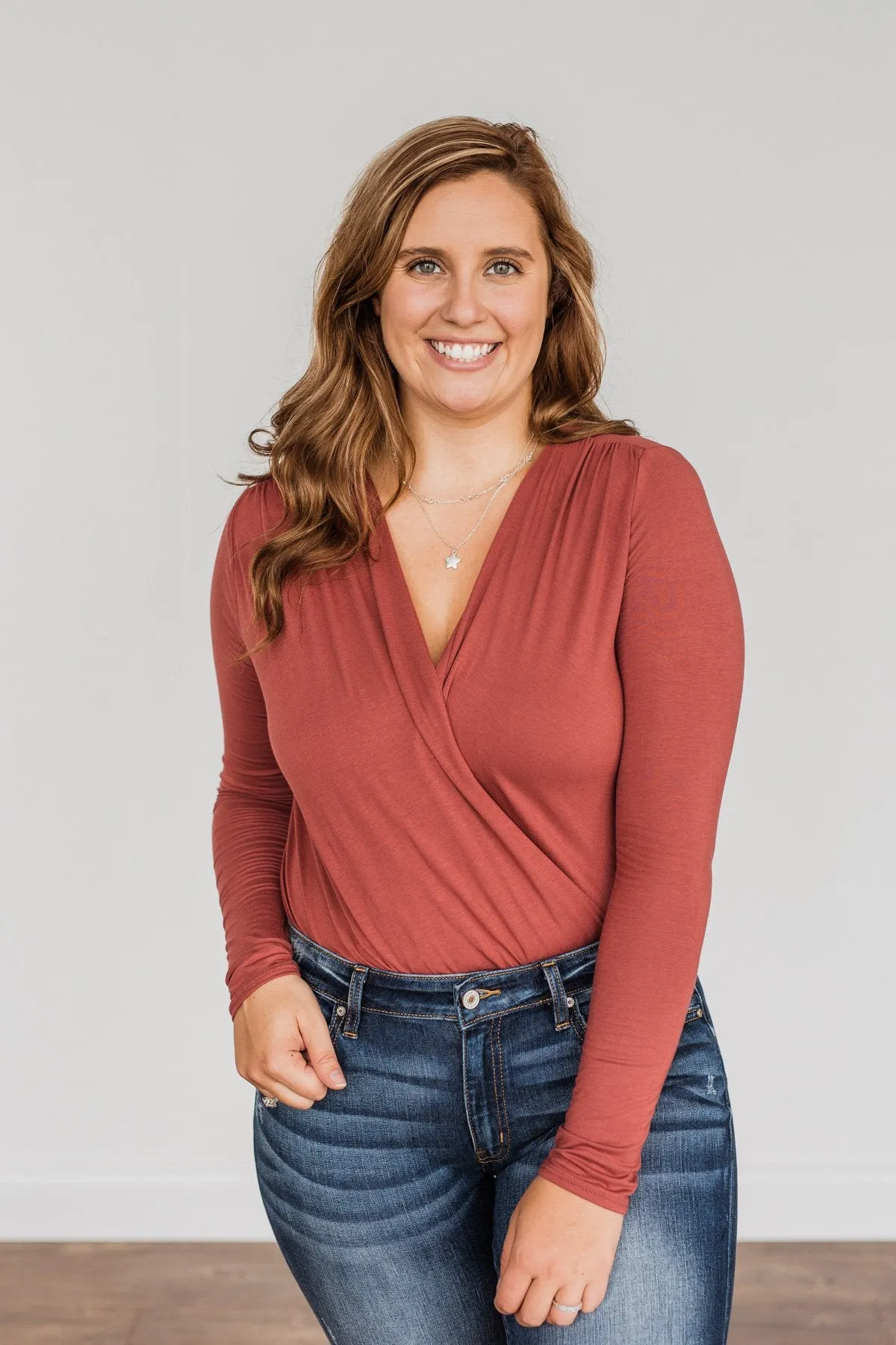 Everything Nice Bodysuit- Brick