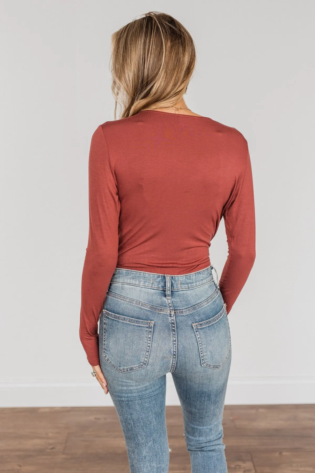 Everything Nice Bodysuit- Brick