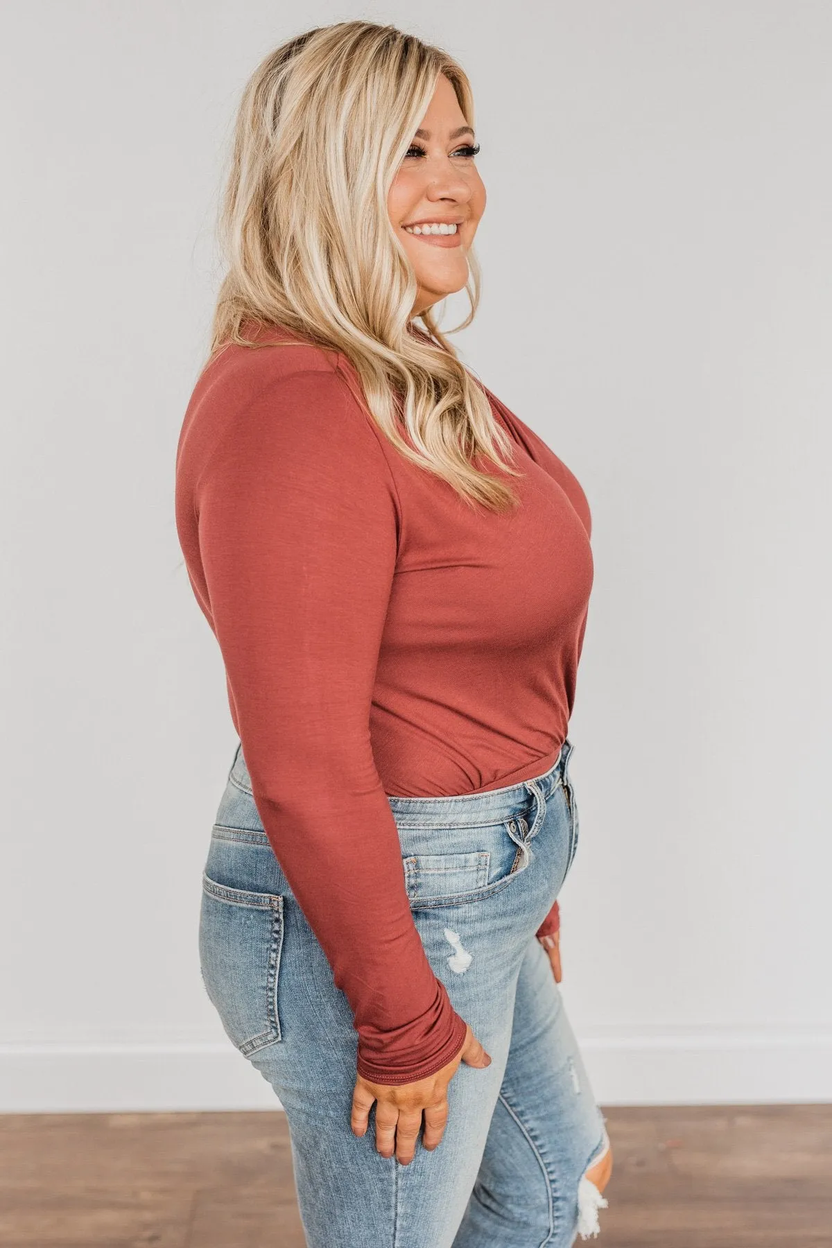 Everything Nice Bodysuit- Brick