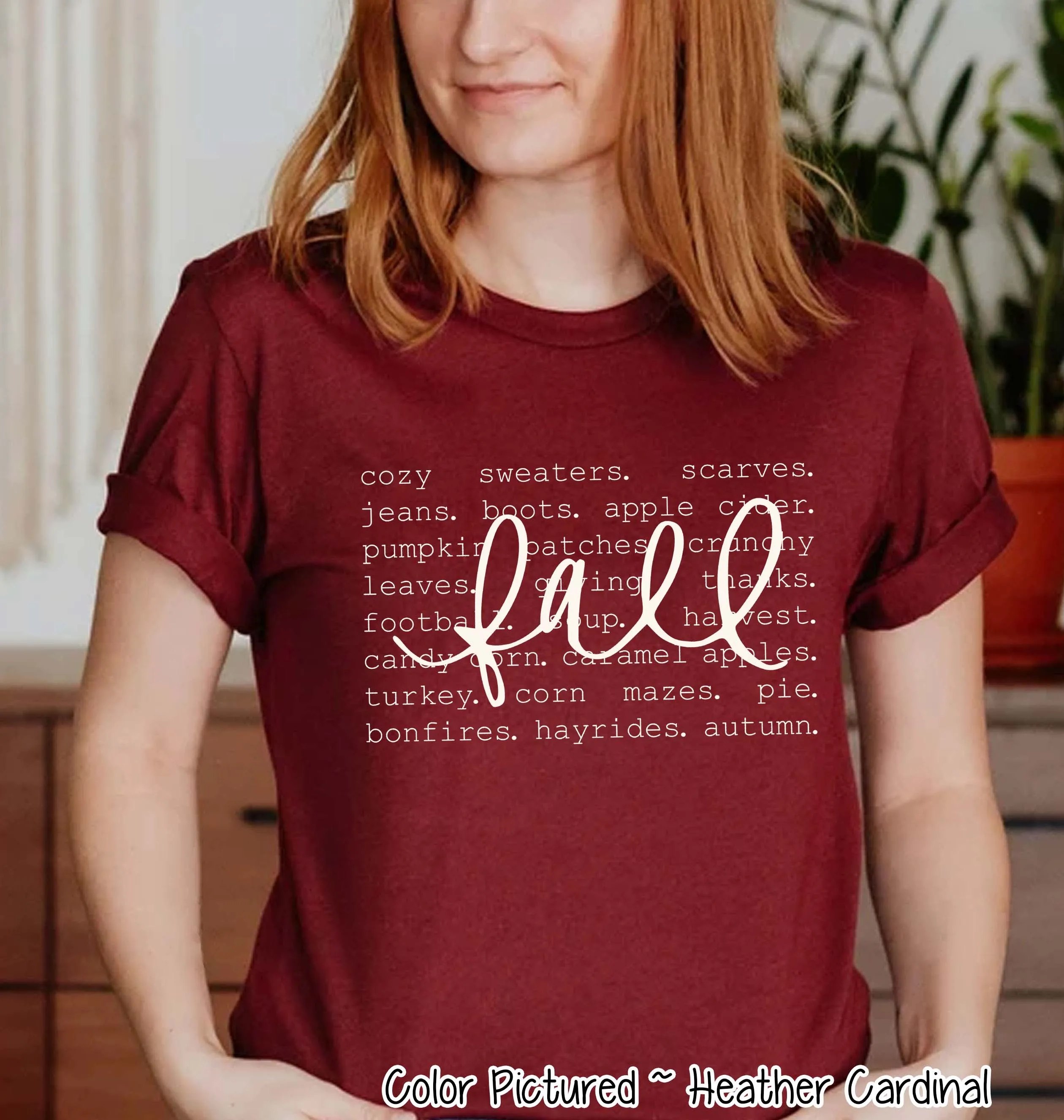 Fall Word Collage Tee