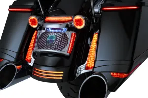 Filler Panel Lights for '14-up Street Glides & Road Glides, Chrome