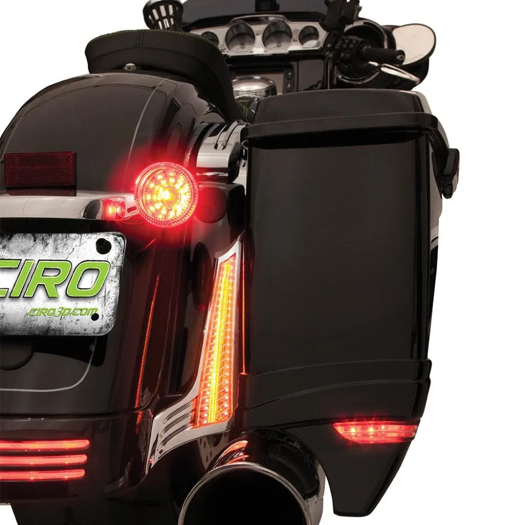 Filler Panel Lights for '14-up Street Glides & Road Glides, Chrome