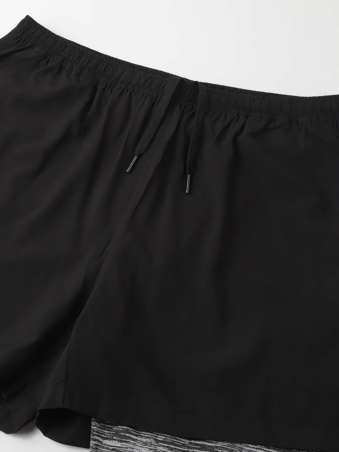 Fitkin Plus Size Double Layered High Performance Running Shorts