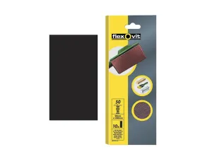 Flexovit 1/3 Sanding Sheets Plain Fine Grit (Pack Of 10)