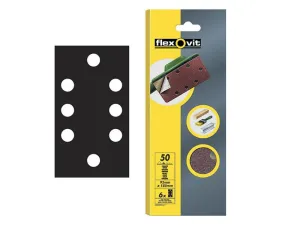 Flexovit 1/3 Sanding Sheets Quick Release Coarse Grit (Pack Of 6)