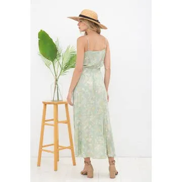 Floral Button Up Midi Dress