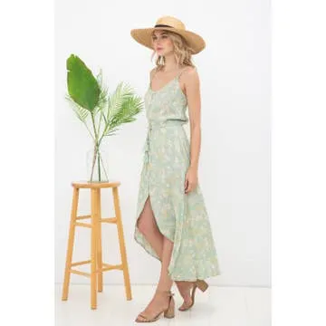 Floral Button Up Midi Dress