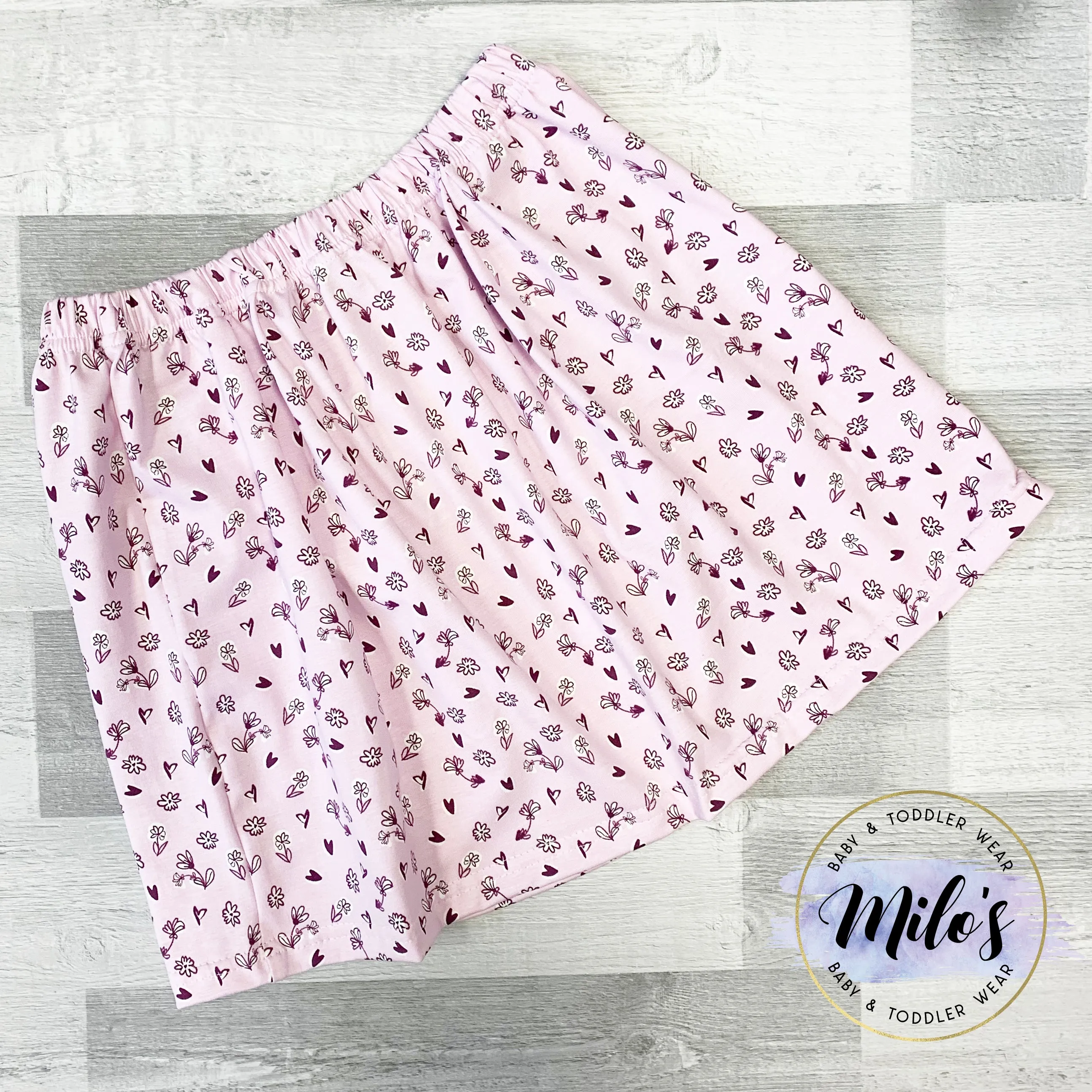 Flowers & Hearts Circle Skirt