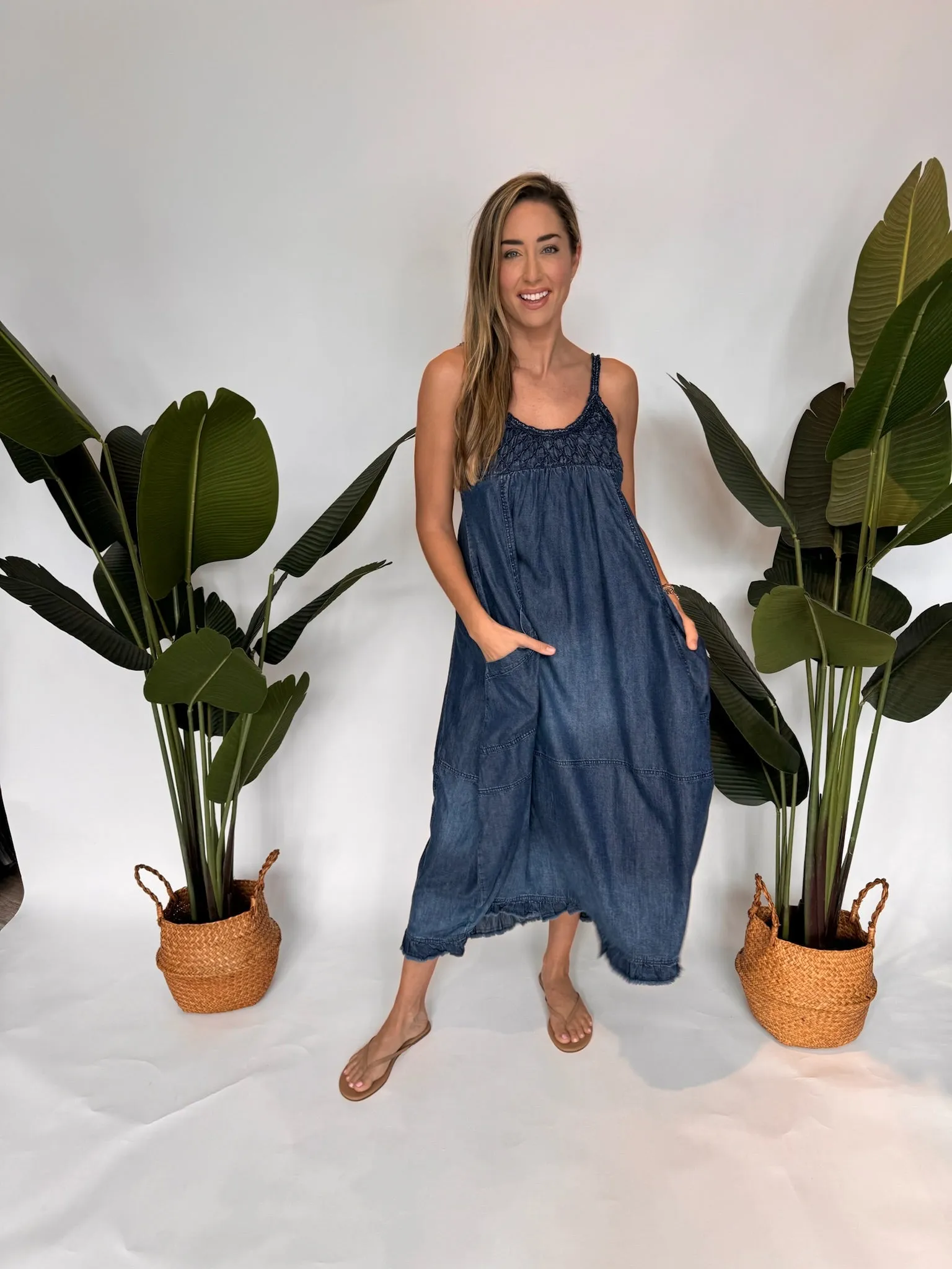 Free People Clear Skies Maxi Dress Hazey