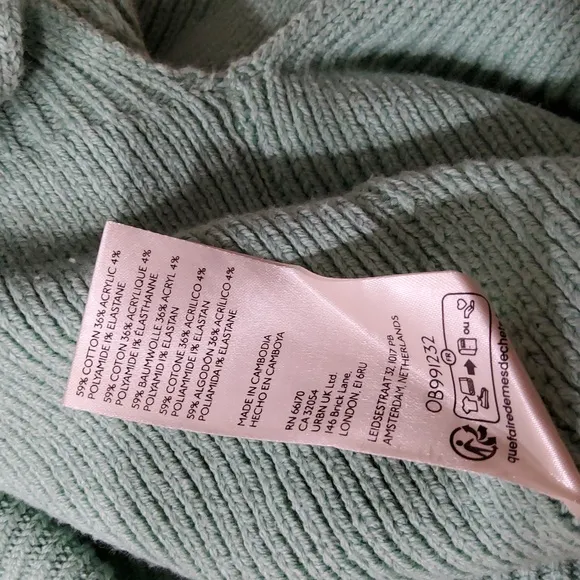 Free People Super Oversized Boxy Mint Green Sweater Size S
