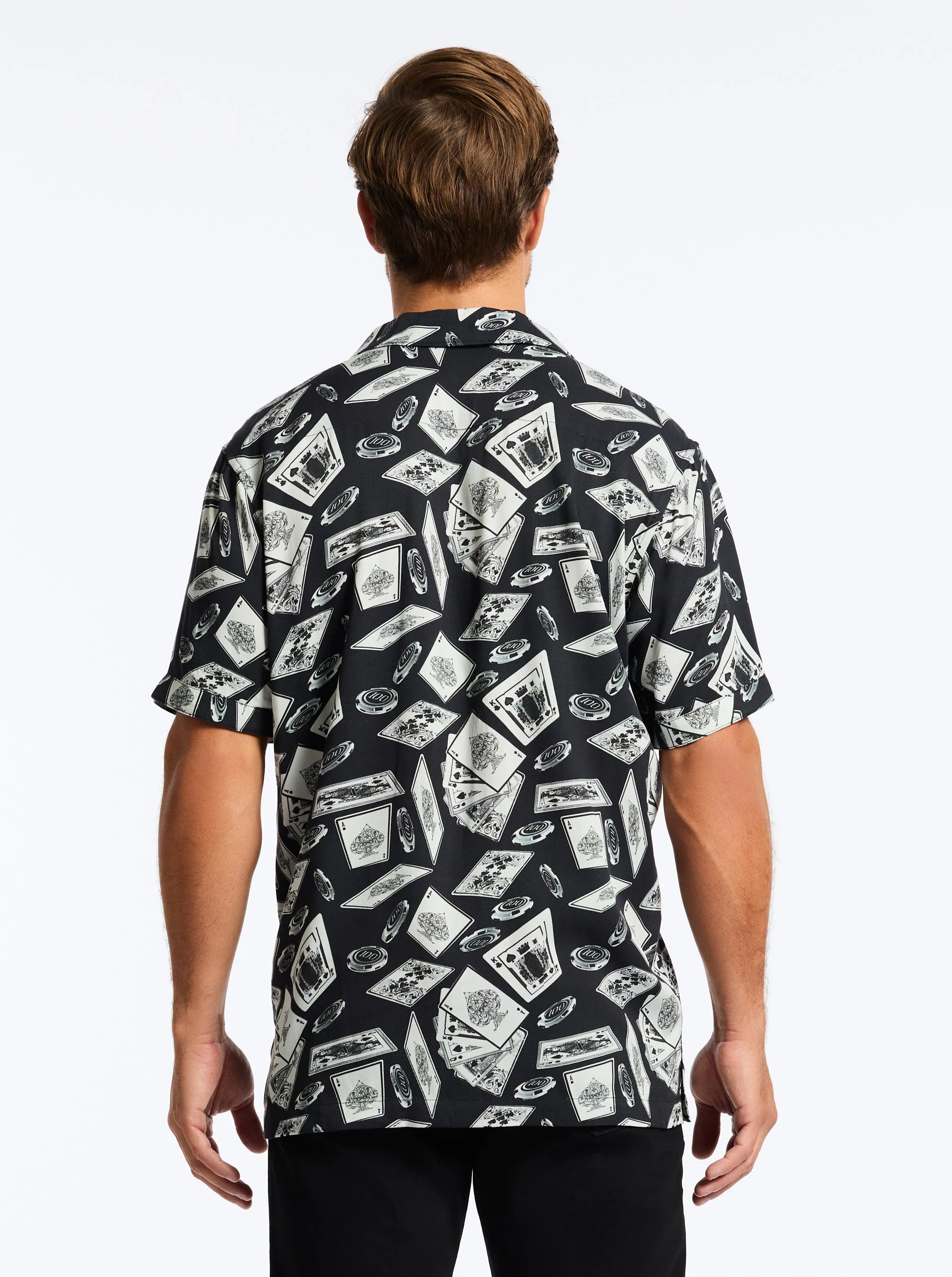 FULL HOUSE SHORT SLEEVE BUTTON DOWN SHIRT