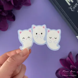 Ghost Cats Vinyl Sticker
