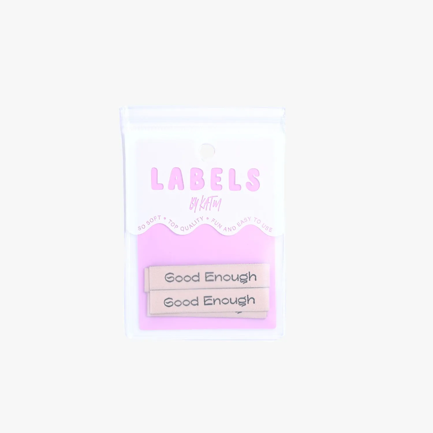 'Good Enough' Nude Pink Label | 6 Sew-in Labels