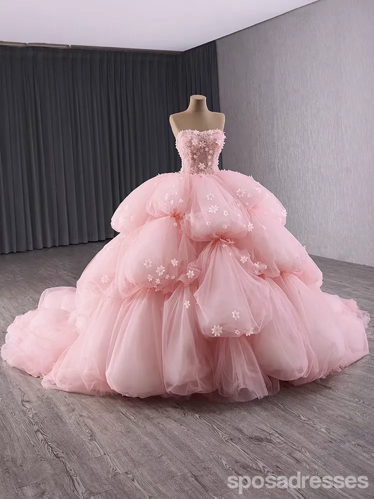 Gorgeous Pink A-line Sweetheart Long Party Prom Dresses Ideas,Evening Gowns,13705