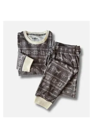 Gray Cozy PJ Set For The Guys