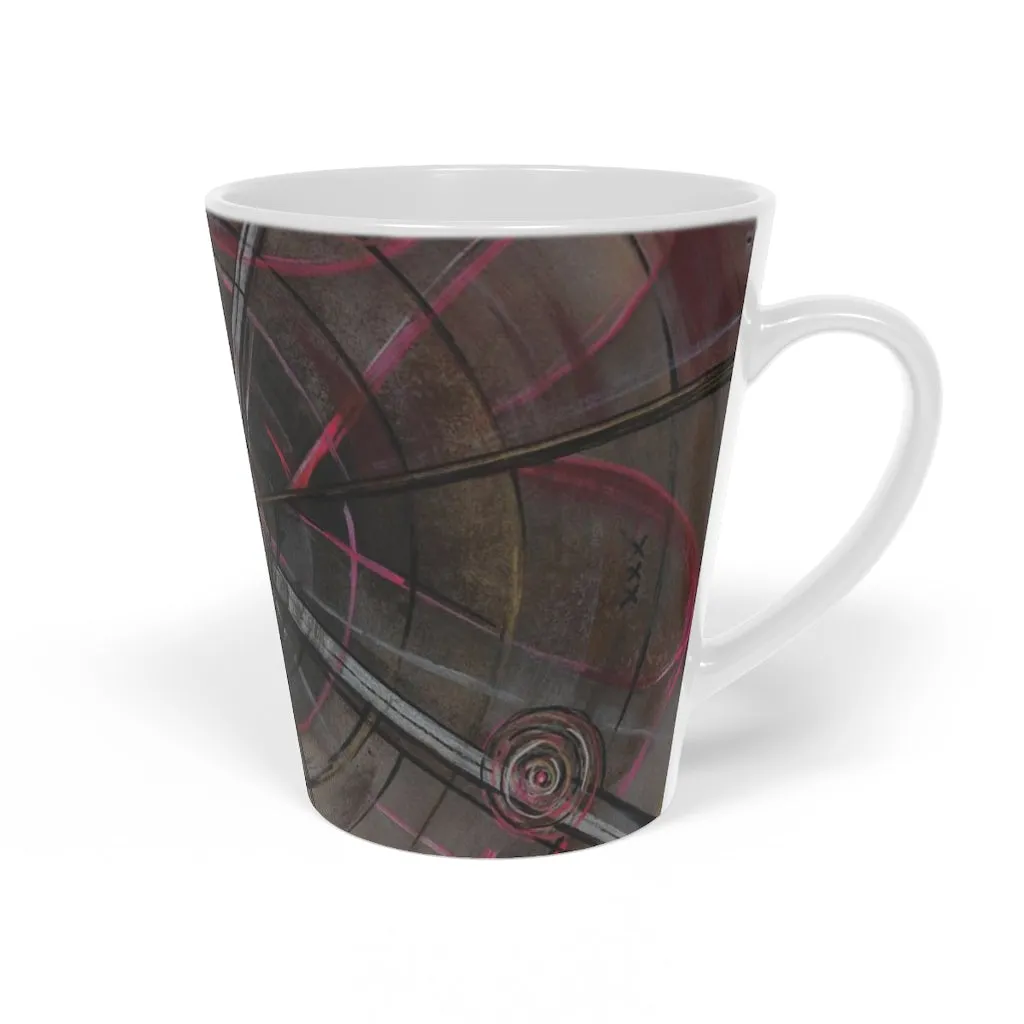 Groove Latte Mug, 12oz