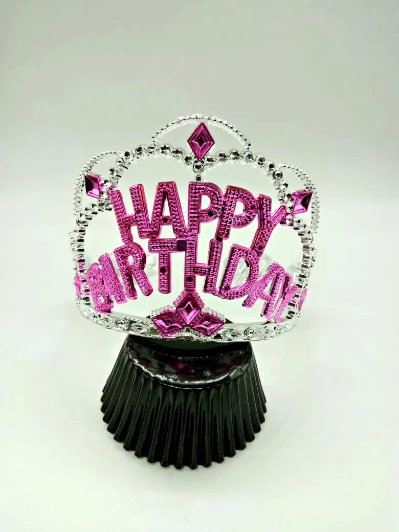 HAPPY BIRTHDAY TIARA TOPPERS