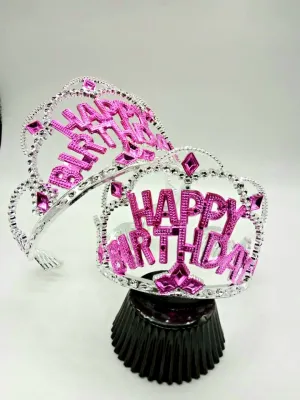 HAPPY BIRTHDAY TIARA TOPPERS