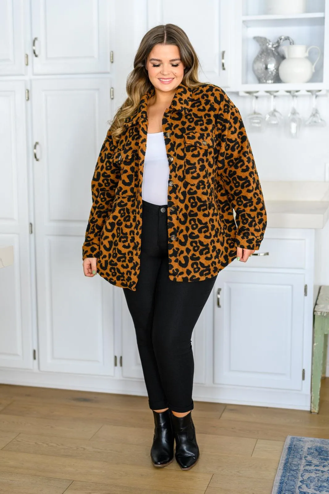 Hazel Blues® | Castle Spotting Animal Print Jacket