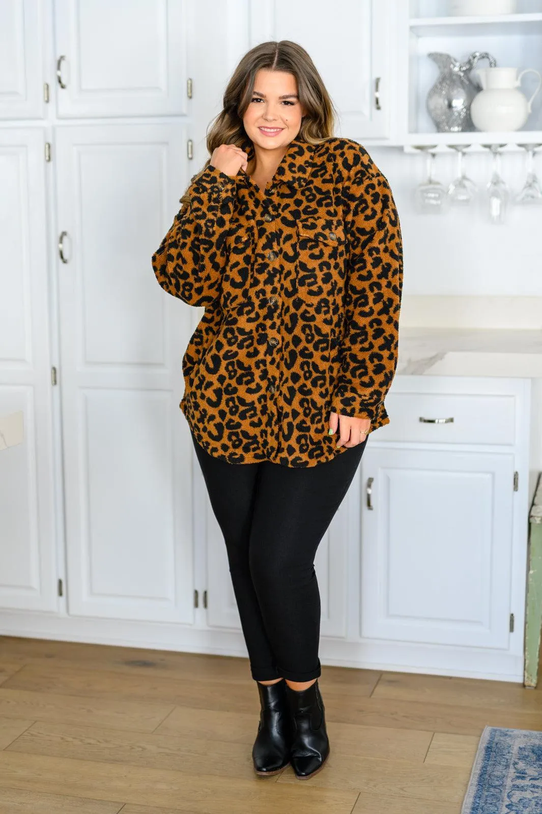Hazel Blues® | Castle Spotting Animal Print Jacket