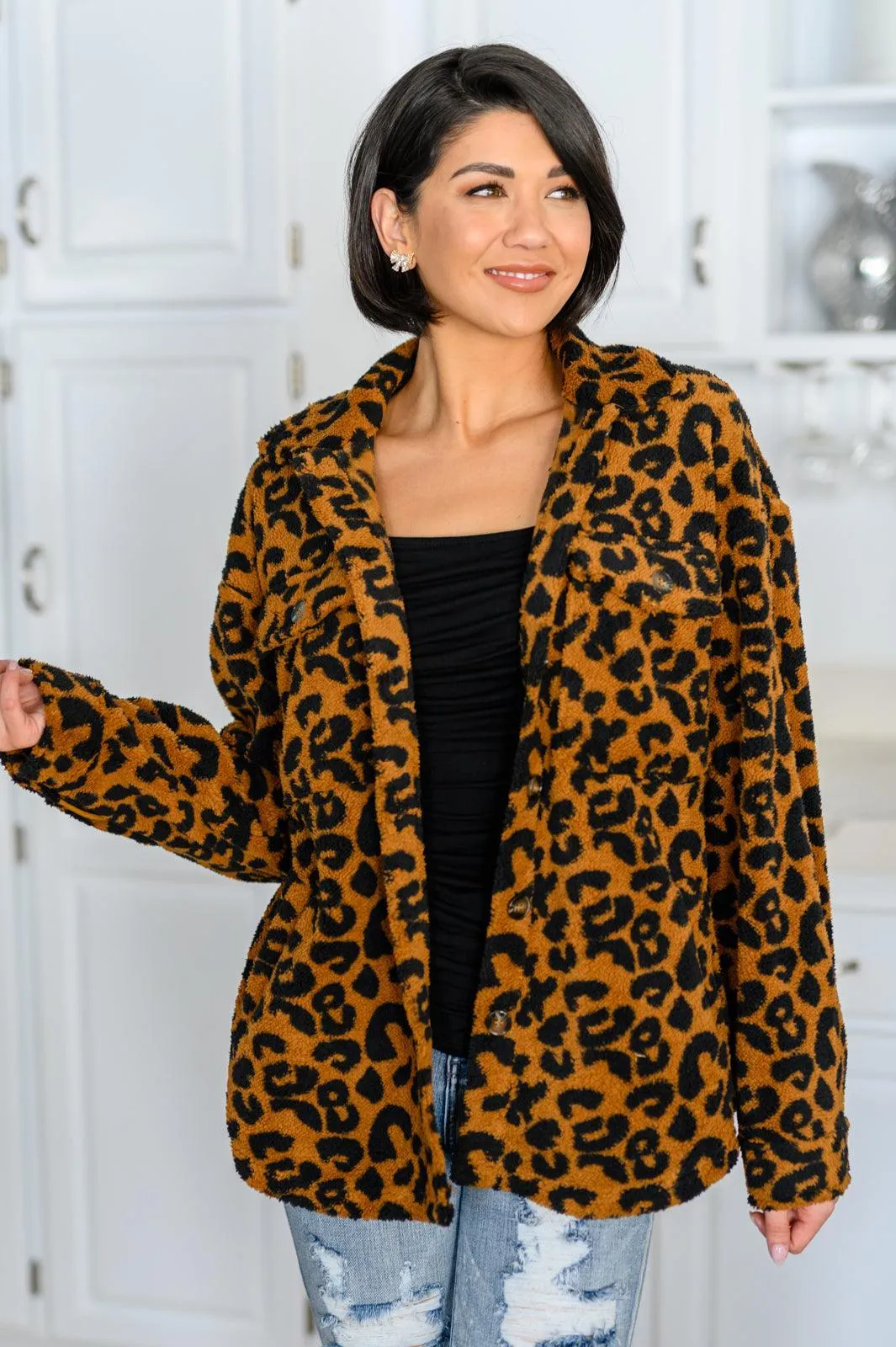 Hazel Blues® | Castle Spotting Animal Print Jacket