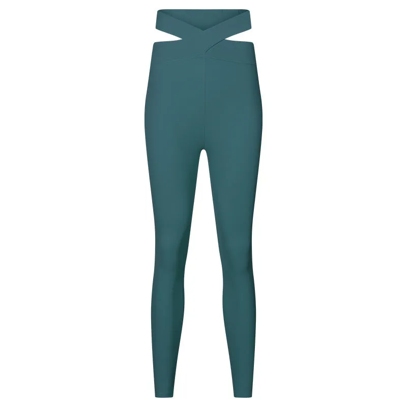 High Waist Hip Cut Out Athletic Leggings