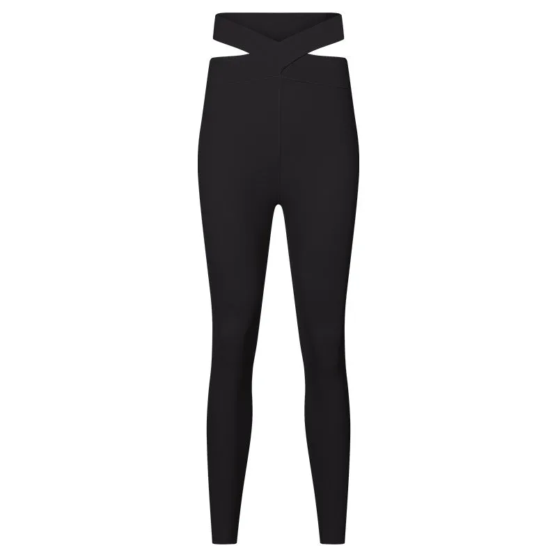 High Waist Hip Cut Out Athletic Leggings