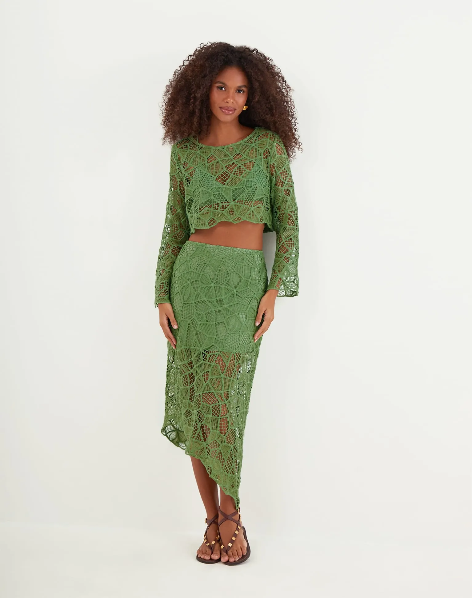Hollie Blouse - Aloe
