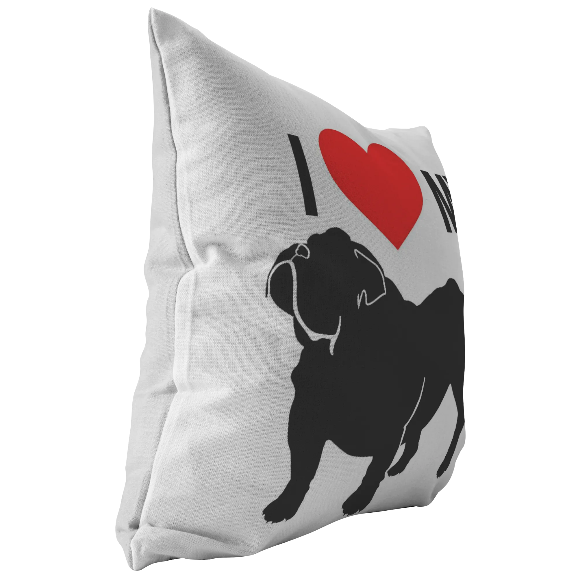 I Love My Bulldog - Pillow