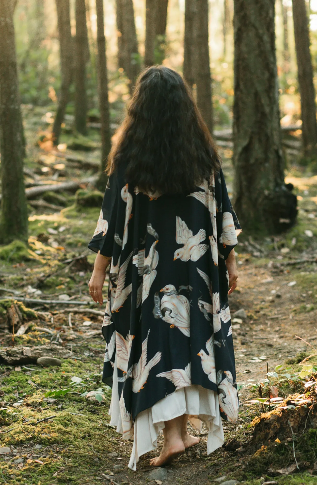 In Stardust We Trust Duster Kimono Midnight