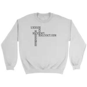 Jesus Crossword Puzzle Crewneck Part 1
