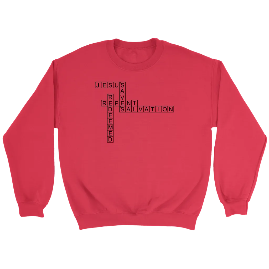 Jesus Crossword Puzzle Crewneck Part 1