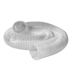 King 4" x 10' Clear 'Ultra' Flexible Dust Collection Hose