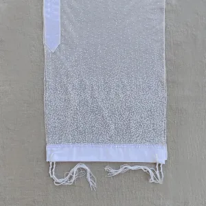 Lady Gabrieli - Tulle Tallit - White Glitter