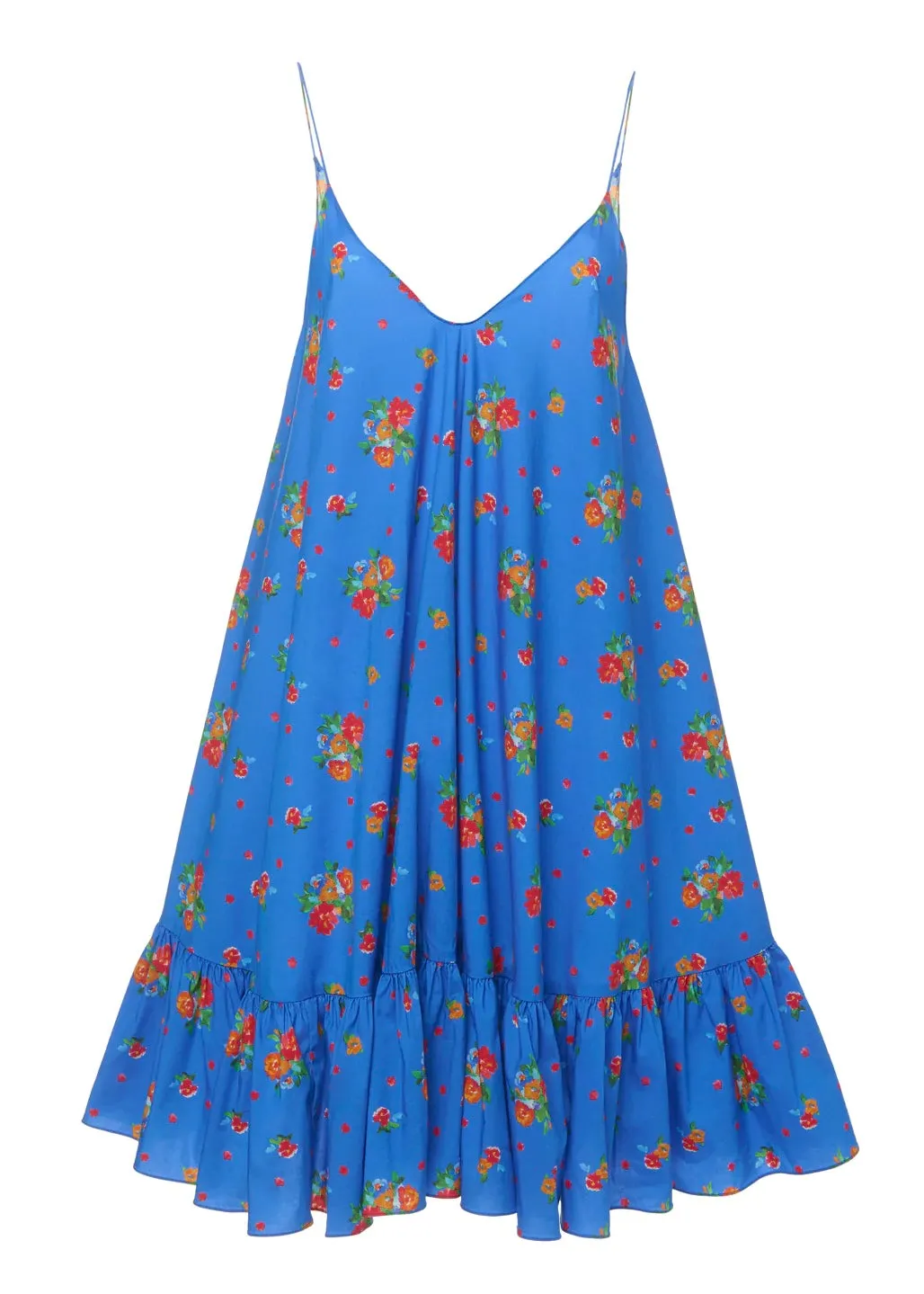 Laurel Dress (Blue Spot Floral)