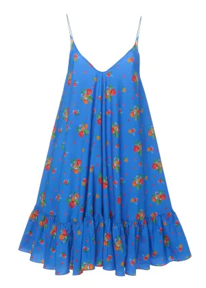 Laurel Dress (Blue Spot Floral)